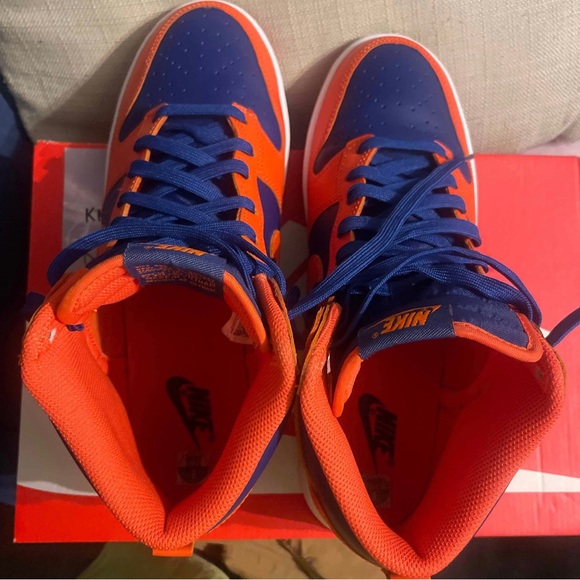 Nike Dunk High-“Knicks”- Clean-size 9m-original box-No star fading-No heel drag - Picture 13 of 16